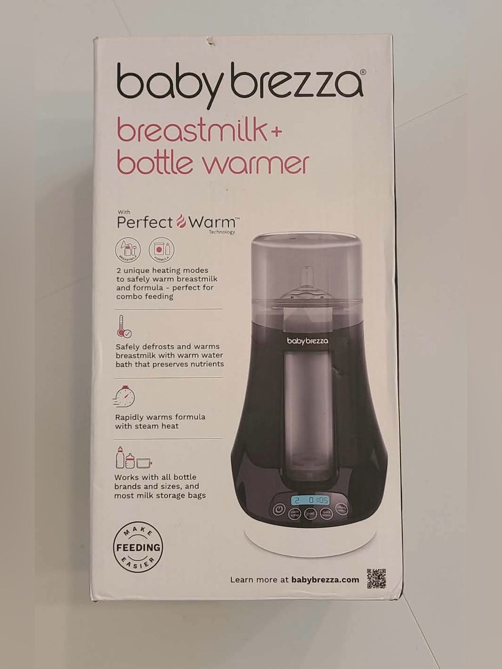 Baby Brezza Breastmilk + Bottle Warmer in Black and White